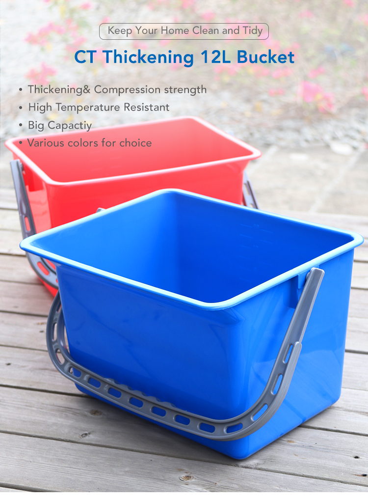 CT 12L Polypropylene Bucket - Cleanic Cleaning Equipment